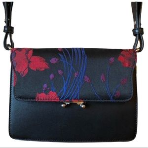 Red Floral Crossbody Purse